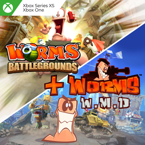 Worms Battlegrounds + Worms W.M.D для Xbox One/Series X|S, Русский язык, электронный ключ