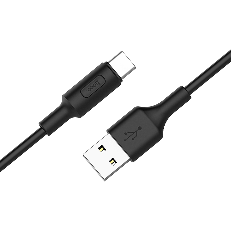 Дата-кабель Hoco RA1, USB - Type-C, 3A, черный - фото №3
