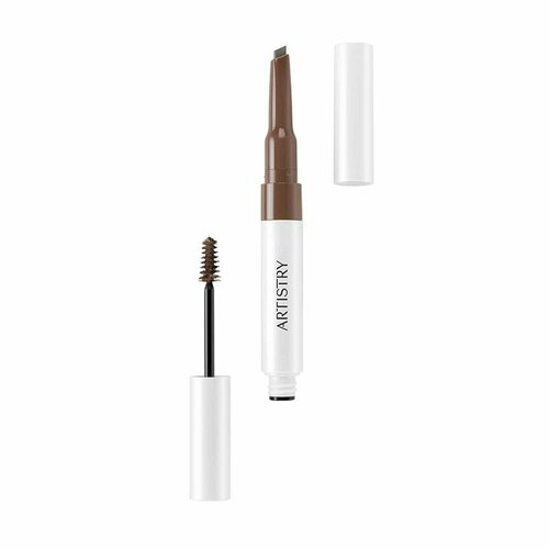 Artistry Go Vibrant 2 в 1 карандаш и гель для бровей водостойкий Dark Brown