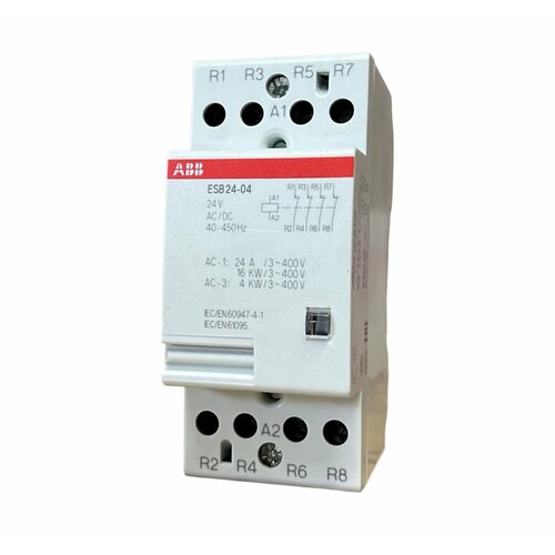 GHE3291202R0001 ABB ESB-24-04 Модульный контактор 24А 4НЗ 24B AC/DC