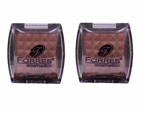 Farres cosmetics Тени для век 1001а, тон 14 капучино, 2 шт