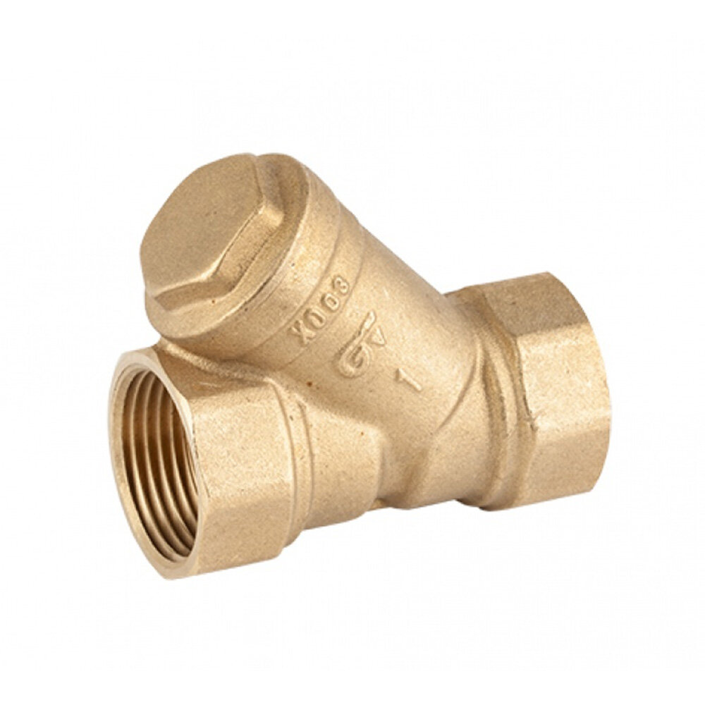 фото Фильтр грязевик 1/2" латунный GENEBRE с сеткой из нержавеющей стали