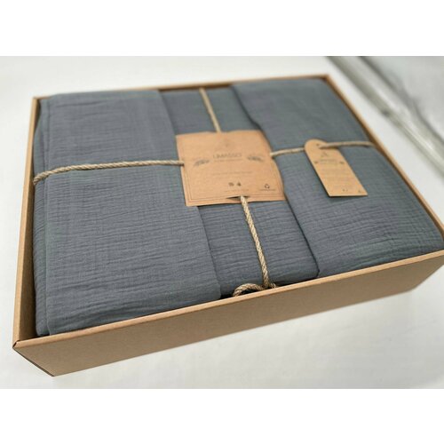 Комплект постельного белья, Limasso Muslin, евро, наволочки 50*70, классический, Турция