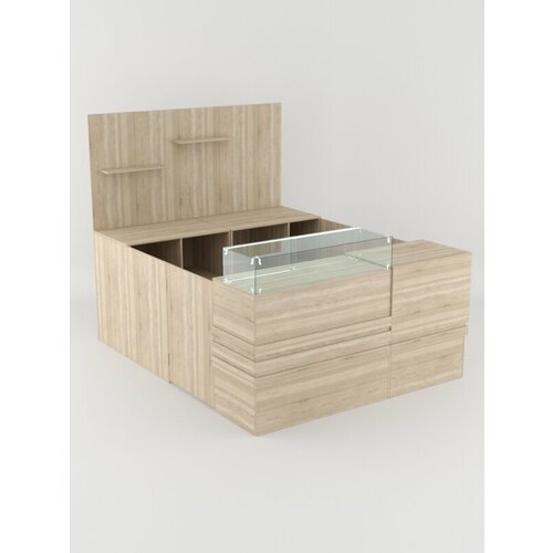 Торговый островок кофешоп левосторонний Дуб Сонома 200 x 200 x 200 см 98772₽