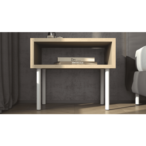 Опоры мебельные | ножки для мебели EDSON PL-001 300*30 WHITE, порошковая окраска (комплект 4 штуки) белый