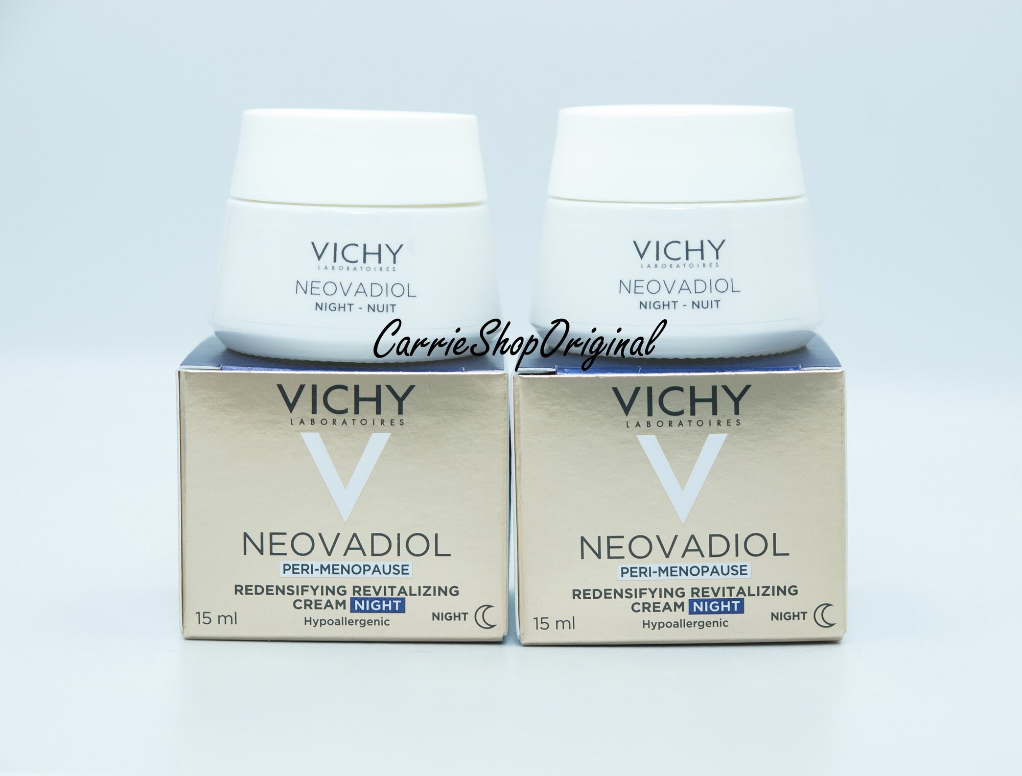 Vichy Neovadiol Уплотняющий охлаждающий НОЧНОЙ крем для кожи в период пред-менопаузы, 2шт*15 мл
