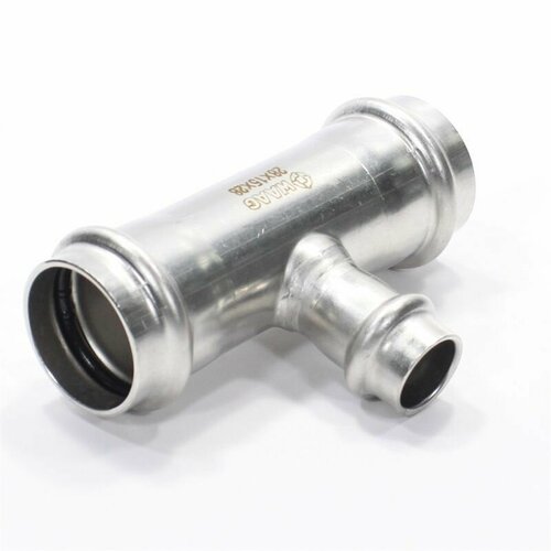 Тройник 28-15-28 WAAG Heavy Inox пресс-пресс сталь нержавеющая 3281₽