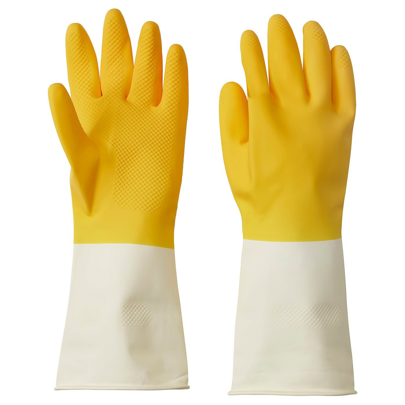Латексные перчатки RINNIG ярко-желтый/кремовый M