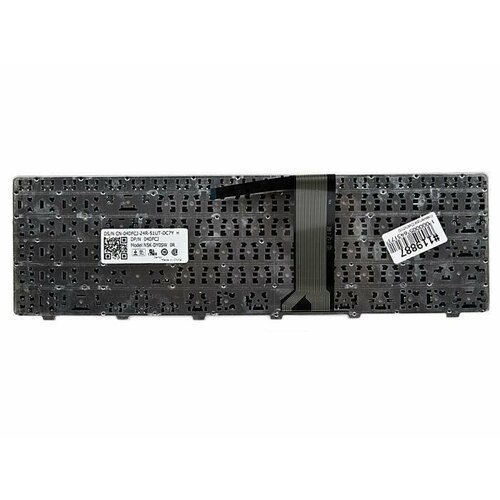 Клавиатура ZeepDeep для Dell N5110, 15R MP-10K73SU-442 (NSK-DY0SW) Black, black frame, гор. Enter клавиатура для ноутбука dell inspiron n5110 15r чёрная с рамкой гор enter