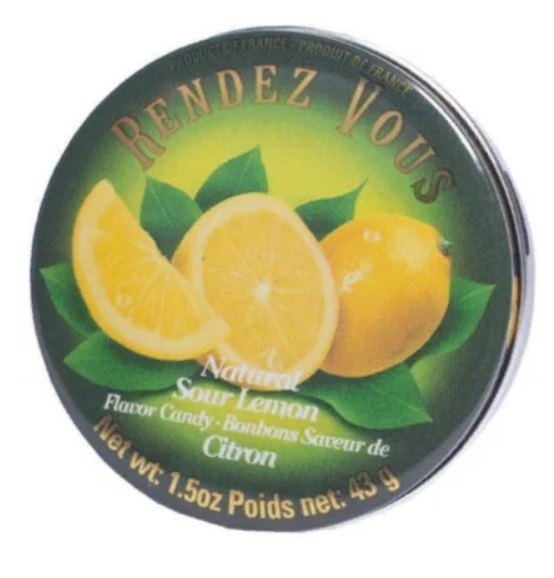 Леденцы "Кислый Лимон" 43гр Rendez Vous/ Франция