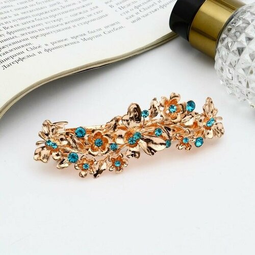 Заколка-автомат для волос Джоззи бабочка цветки 85 см 574₽