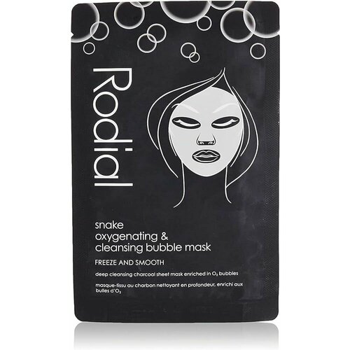 RODIAL Пузырьковая маска для лица Snake Oxygenating & Cleansing Bubble Sheet Mask rodial тканевая угольная маска для очищения кожи лица snake oxygenating