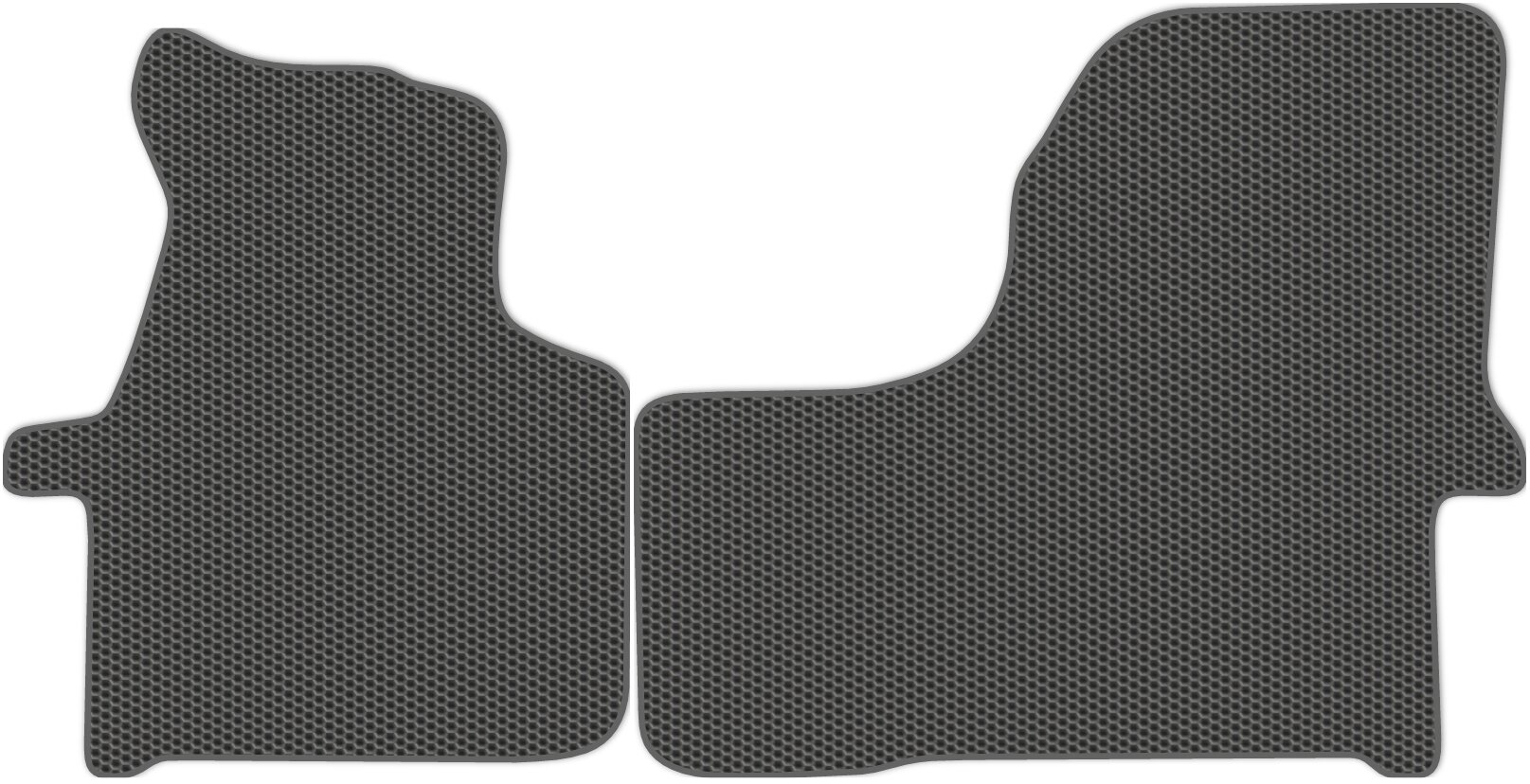 фото Коврики в салон ЭВА Allmone для Mercedes-Benz Sprinter 2 (W906) 2006 - 2013, черные, 2шт. / Мерседес Спринтер 2