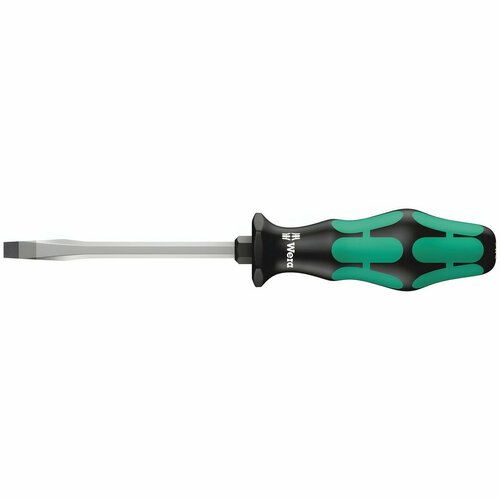 Отвертка шлицевая WERA Kraftform Plus 334 SK, 1.2x6.5x125 мм, 007674 отвертка шлицевая wera kraftform plus 334 1 0x6 0 wera we 340330