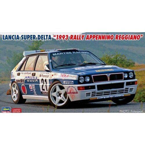 Сборная модель Автомобиль Lancia Super Delta 1993 Rally Appennino Reggiano, 1/24 масштаб, Hasegawa 20648 20566 hasegawa автомобиль lancia 037 rally 1986 1 24