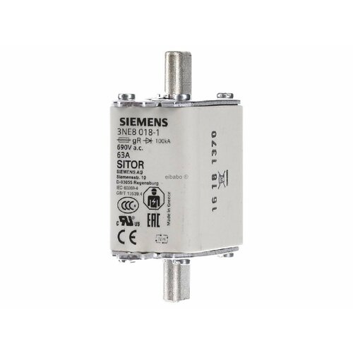 Предохранитель низкого напряжения HRC NH00 63A 3NE8018-1 – Siemens – 4011209347113