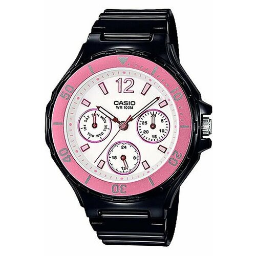 Наручные часы CASIO, черный, розовый