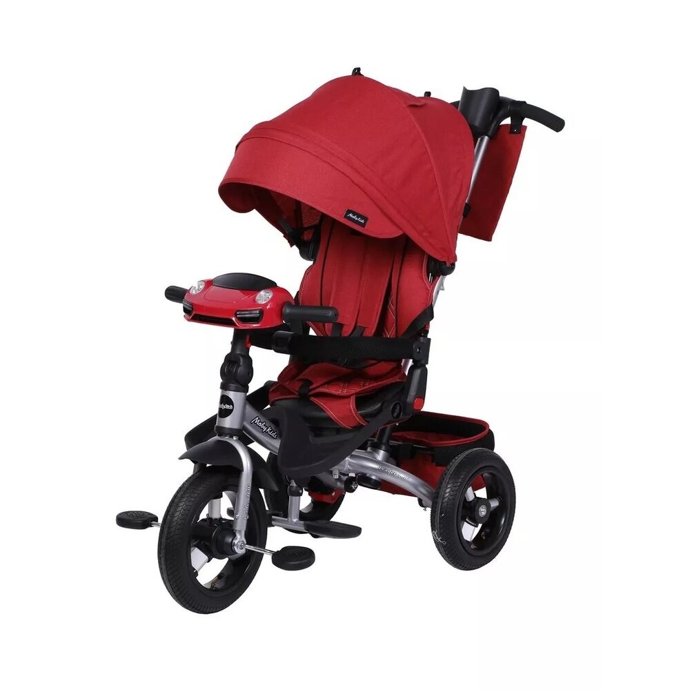Велосипед детский Moby Kids 3-х колесный Leader 360, 12x10 см AIR Car, цвет Кардинал (649241)