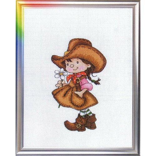 Цветок прерий #Д-041 ЛанСвит Набор для вышивания 20 x 25 см Счетный крест