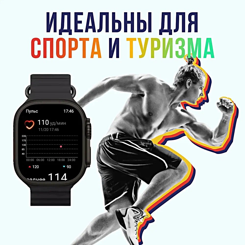 Смарт часы HK ULTRA ONE Умные часы 4G Wi-Fi iOS Android AMOLED белый ...