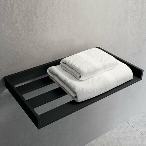NOVELLINI FRAME Полка для полотенец 612х350 мм, цвет черный матовый
