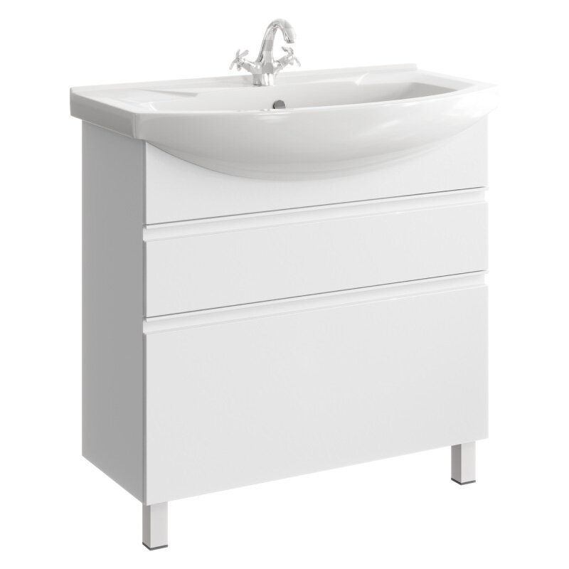 фото Тумба с раковиной Aqwella Rodos 85 ROD01082N