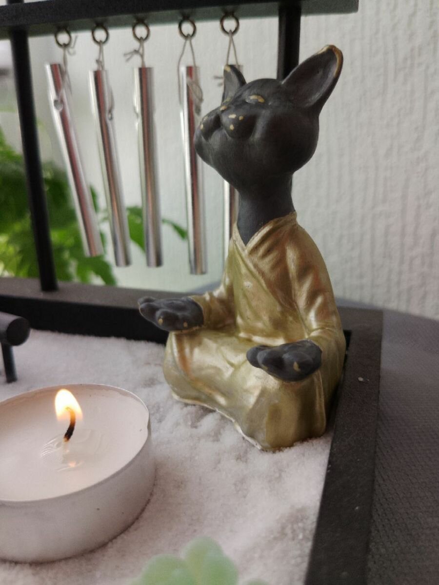 Статуэтка Кот в медитации