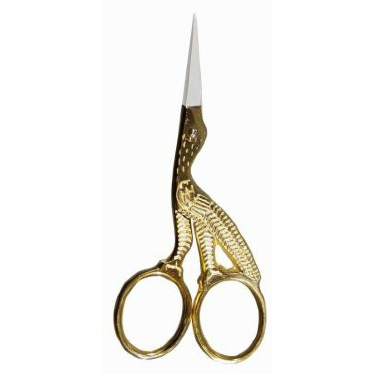 фото Ножницы для вышивания Аист, длина 9,3см, закаленная нержавеющая сталь, золотистый, Kleiber, 921-69