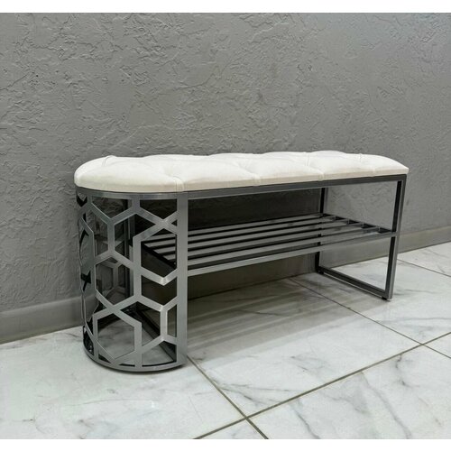 Банкетка в прихожую для обуви STEEL MEBEL, 100х35х45см
