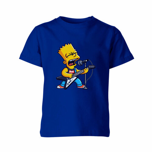 Футболка Us Basic, размер 10, синий детская футболка музыкант троль с гитарой 116 белый