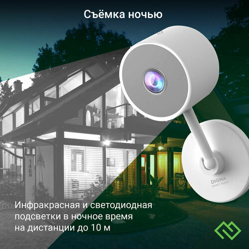 Камера видеонаблюдения IP Digma DiVision 101 1296p 36 мм белый dv101 357000₽