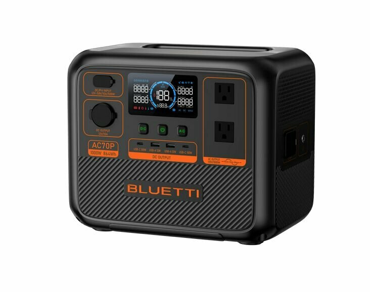 Портативная зарядная электростанция Bluetti AC70P (864 Втч)