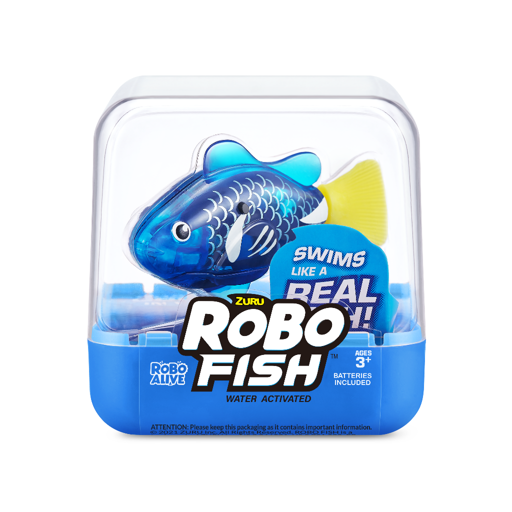 Интерактивная игрушка Zuru Игрушка-роборыбка Zuru Robo Fish Голубой 5 см / зуру