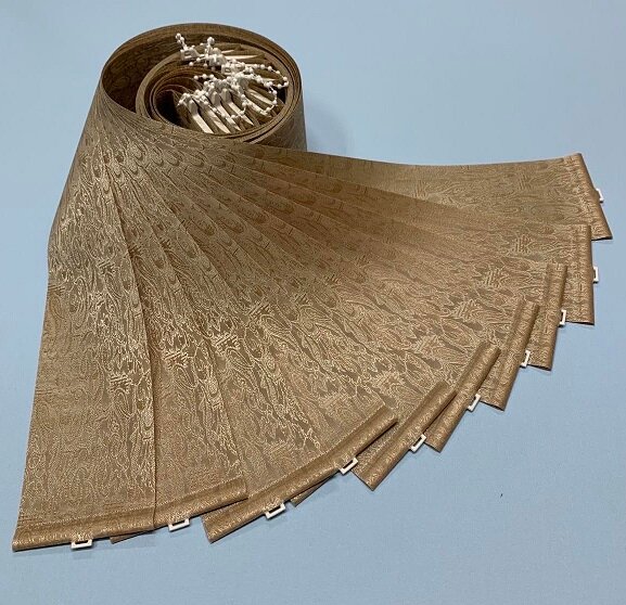 Ламели для вертикальных жалюзи. Коллекция Дейли Люкс. Цвет. Капучино-11. Длиной ламели 250 см. х 15 шт. Карниз приобретается отдельно.