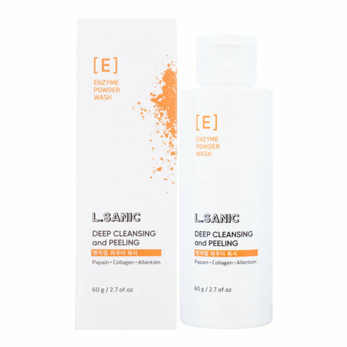 LSANIC Deep Cleansing and Peeling Enzyme Powder Wash Энзимная пудра-пилинг для глубокого очищения 60г 1094₽