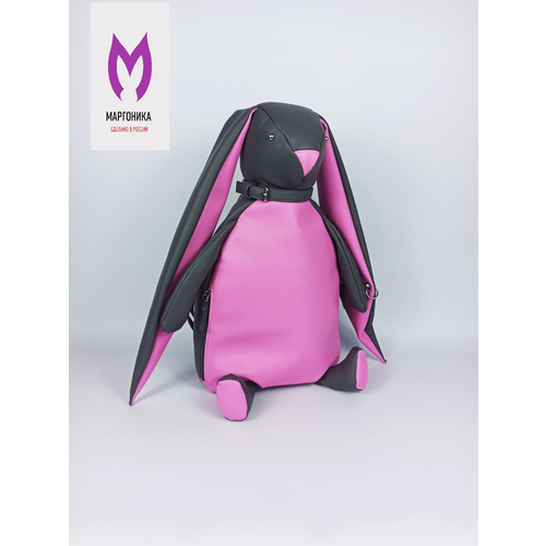 Рюкзак MargoNika, серый, розовый