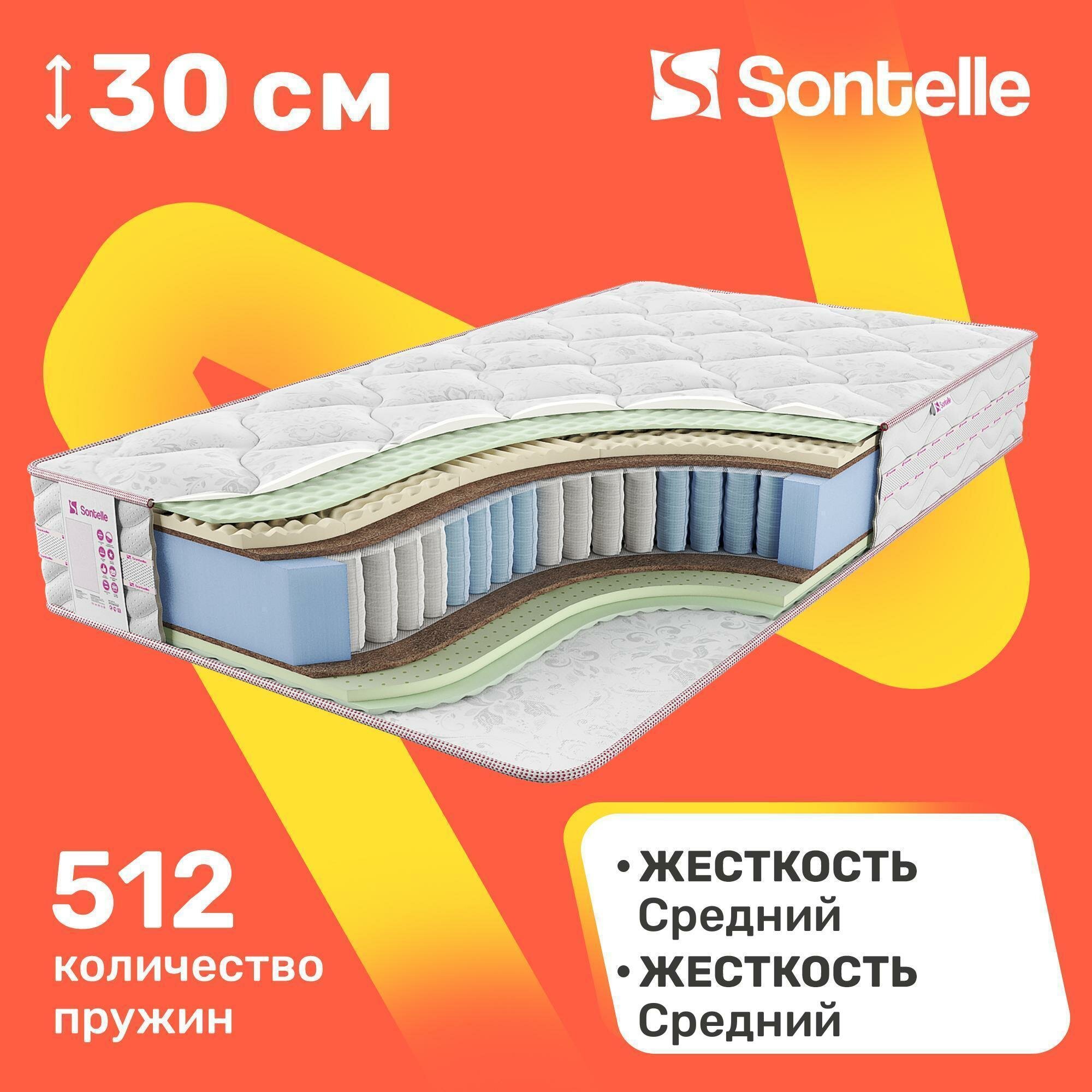 Матрас с независимыми пружинами Sontelle Vivre Dual royal 60x120