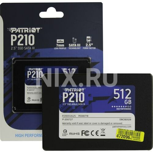 SSD Patriot P210 P210S512G25