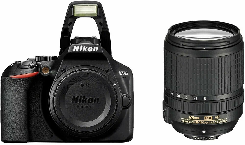 ФотоаппаратNikon D3500 kit 18-140mm , черный