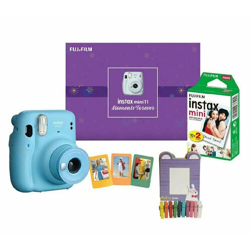 Фотоаппарат моментальной печати Fujifilm Instax Mini 11 Kit Moments Forever Sky Blue 1729000₽