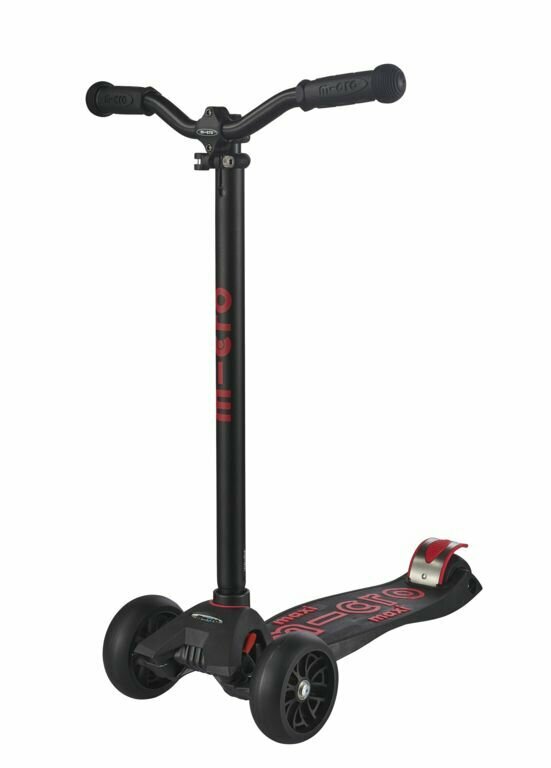Самокат Micro Maxi Micro Deluxe Pro Черно-красный