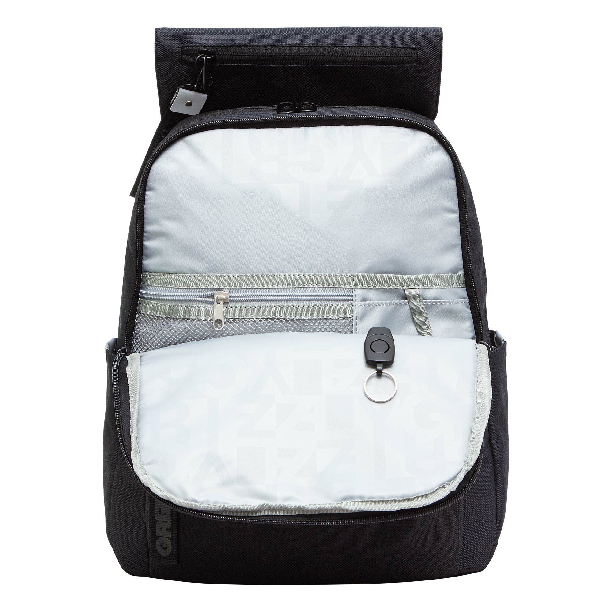 Рюкзак молодежный GRIZZLY с карманом для ноутбука 13", потайным карманом, клапан, для девочки, женский RXL-325-1/3