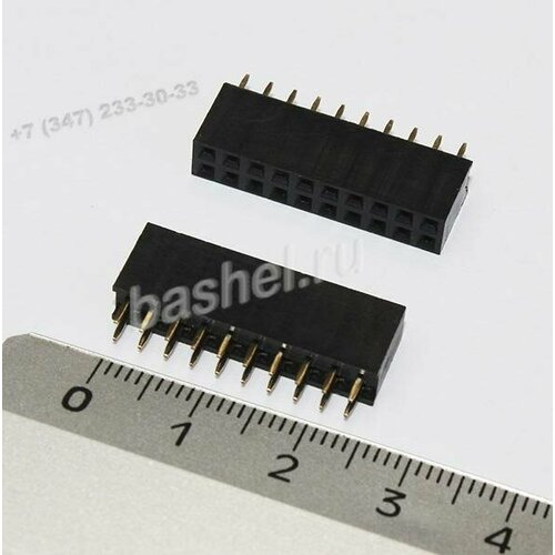 Разъем штыревой PBD-2x10 254 CONNFLY электротовар 494₽