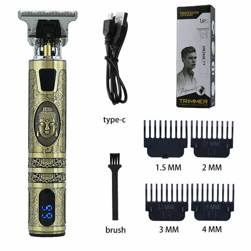 Электрическая машинка для стрижки волос Т9 с ЖК-дисплеем и головкой Будды 73400₽
