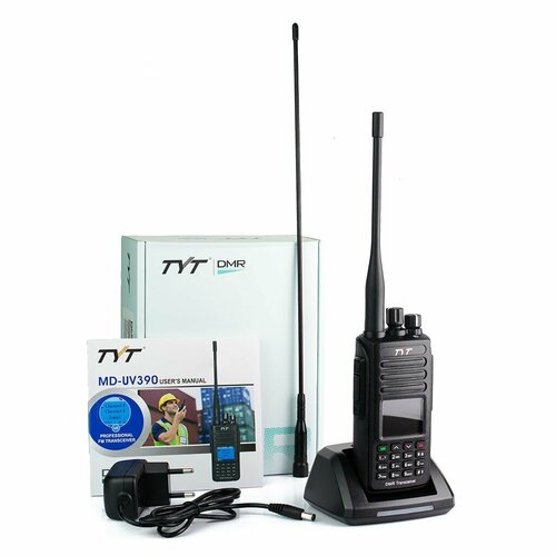 Рация TYT MD-UV390 DMR AES-256 10W PLUS TYPE-C 3600mAh черный