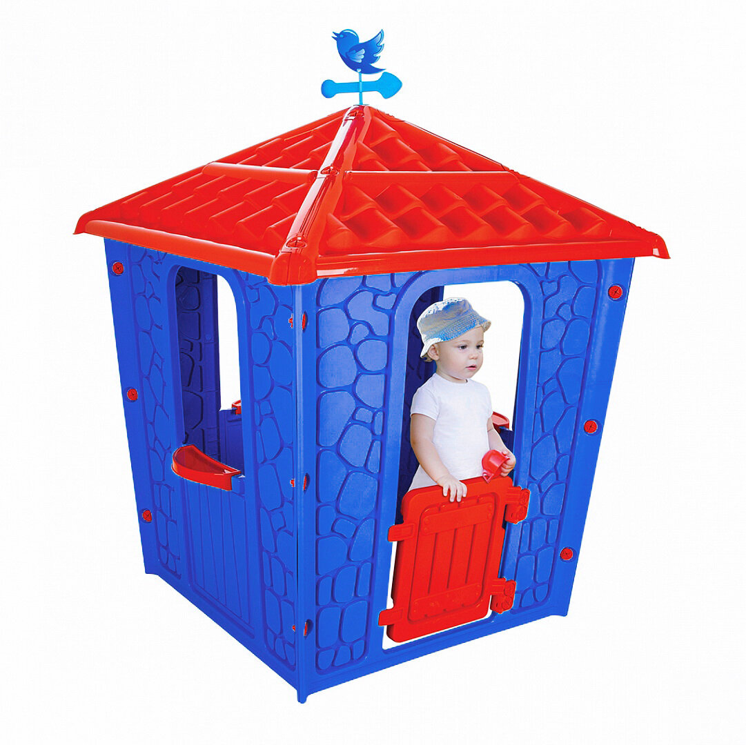Детский игровой дом Pilsan Stone House 114х114х151 см Blue/ Голубой