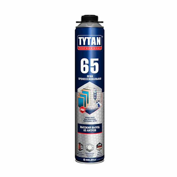 Tytan Professional 65 пена монтажная профессиональная 750 мл. летняя,