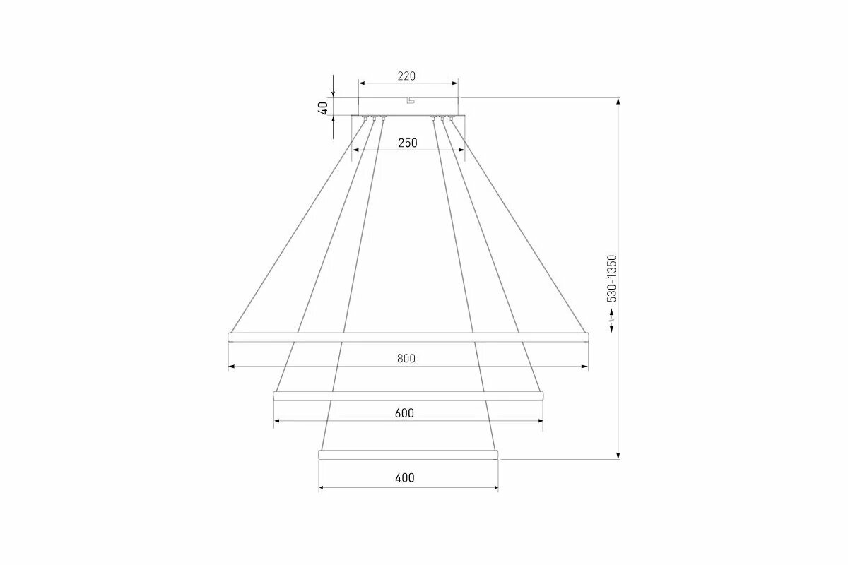 Подвесная люстра Eurosvet COLLARS 90264/3 4690389185847 - фото №3
