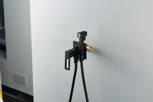 Изображение товара Гигиенический душ скрытого монтажа GAPPO G7217-16 , латунь в черном цвете