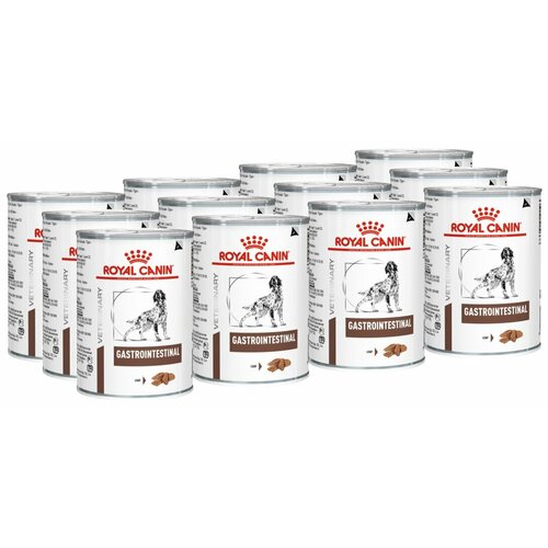 Консервы Royal Canin Gastro-Intestinal для взрослых собак при расстройстве пищеварения, 12х0,40кг